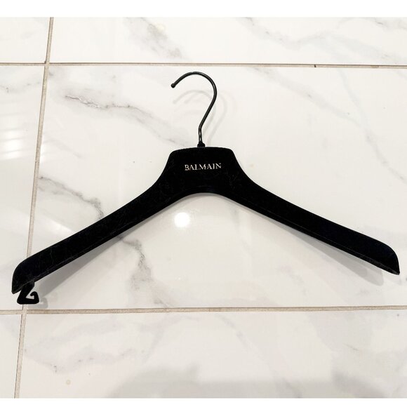 Balmain Other - Balmain Clothing Suit Hanger Black Velvet brand logo